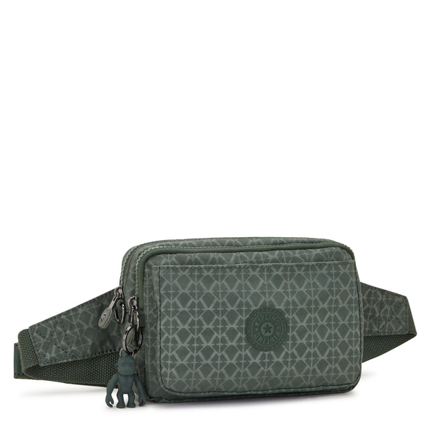 Kipling Small Crossbody Convertible To Waistbag (With Removable Straps) Female Sign Green Embosse Abanu Multi