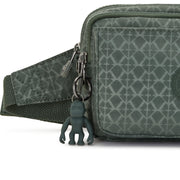 Kipling Small Crossbody Convertible To Waistbag (With Removable Straps) Female Sign Green Embosse Abanu Multi