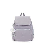 KIPLING Small Backpack with Adjustable Straps Female Tender Grey City Zip S