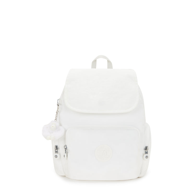 KIPLING Small Backpack with Adjustable Straps Female Pure Alabaster City Zip S