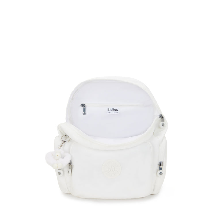KIPLING Small Backpack with Adjustable Straps Female Pure Alabaster City Zip S  -  I3523-6KH