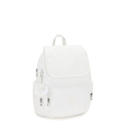 KIPLING Small Backpack with Adjustable Straps Female Pure Alabaster City Zip S