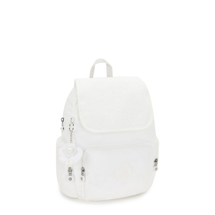 KIPLING Small Backpack with Adjustable Straps Female Pure Alabaster City Zip S  -  I3523-6KH
