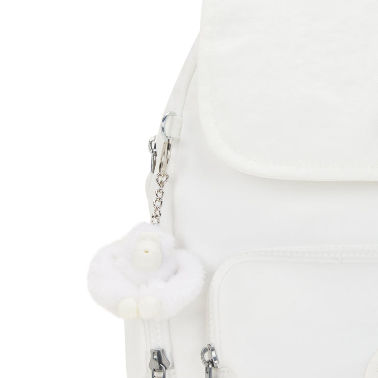 KIPLING Small Backpack with Adjustable Straps Female Pure Alabaster City Zip S  -  I3523-6KH