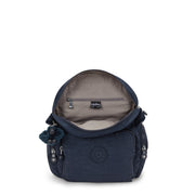 KIPLING Small Backpack with Adjustable Straps Female Blue Bleu 2 City Zip S