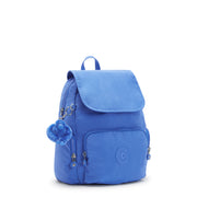 KIPLING Small Backpack with Adjustable Straps Female Havana Blue City Zip S