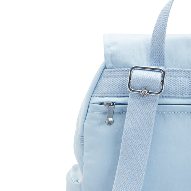 KIPLING Small Backpack with Adjustable Straps Female Frost Blue Bl City Zip S