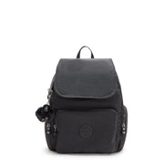 KIPLING Small Backpack with Adjustable Straps Female Black Noir City Zip S