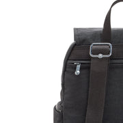 KIPLING Small Backpack with Adjustable Straps Female Black Noir City Zip S