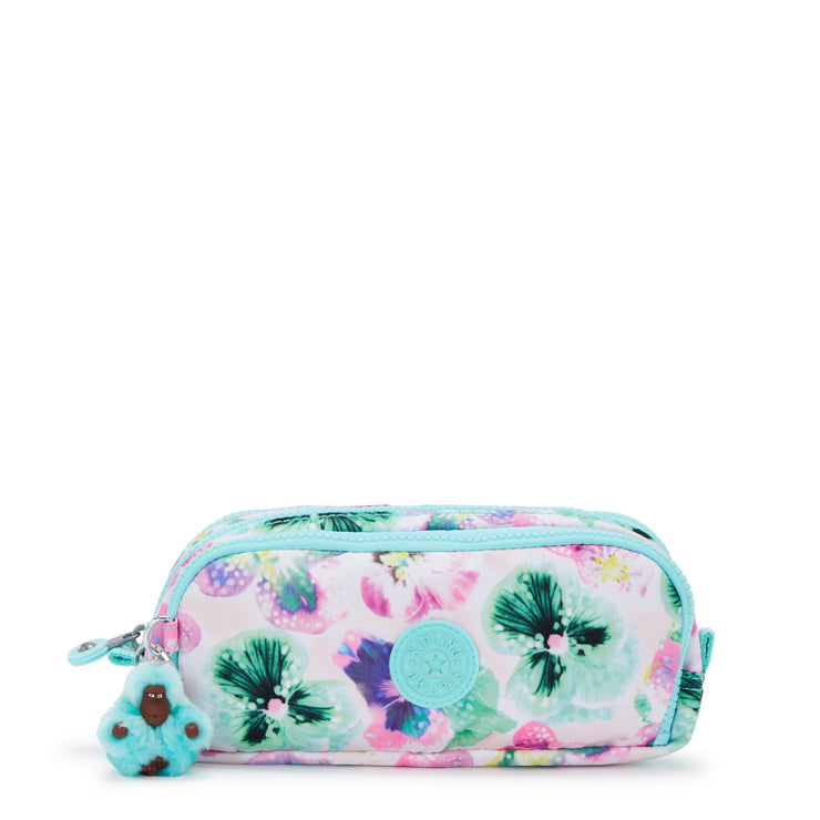 KIPLING Large pencase Female Aqua Blossom Gitroy