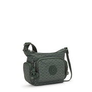 Kipling Small Crossbody Female Sign Green Embosse Gabbie Mini