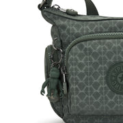 Kipling Small Crossbody Female Sign Green Embosse Gabbie Mini