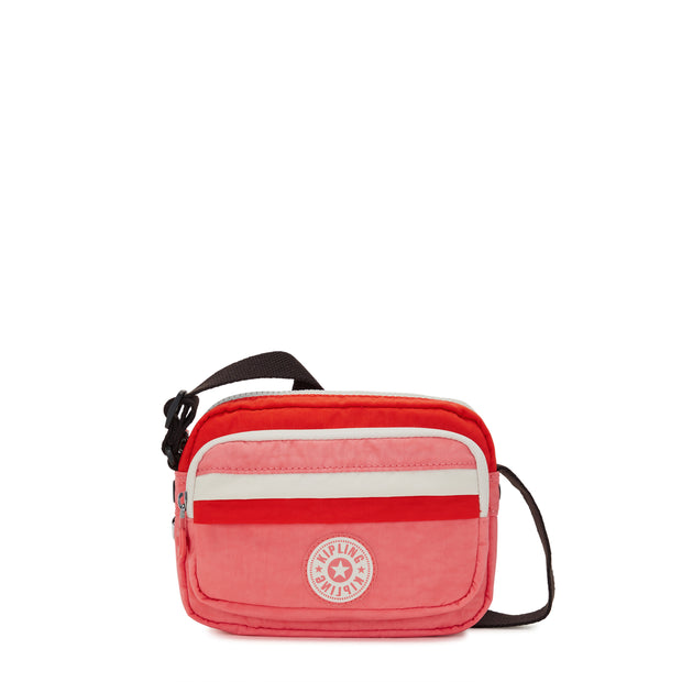 KIPLING Small Crossbody Female Tango Pink Block Sisko