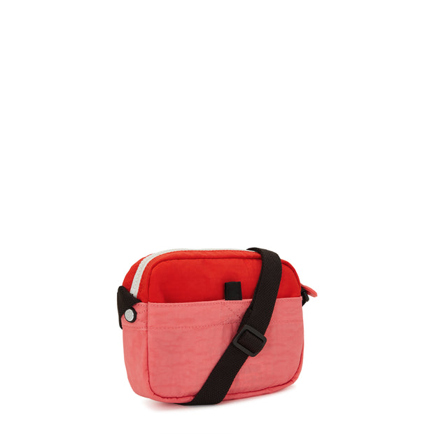 Kipling Small Crossbody Female Tango Pink Block Sisko