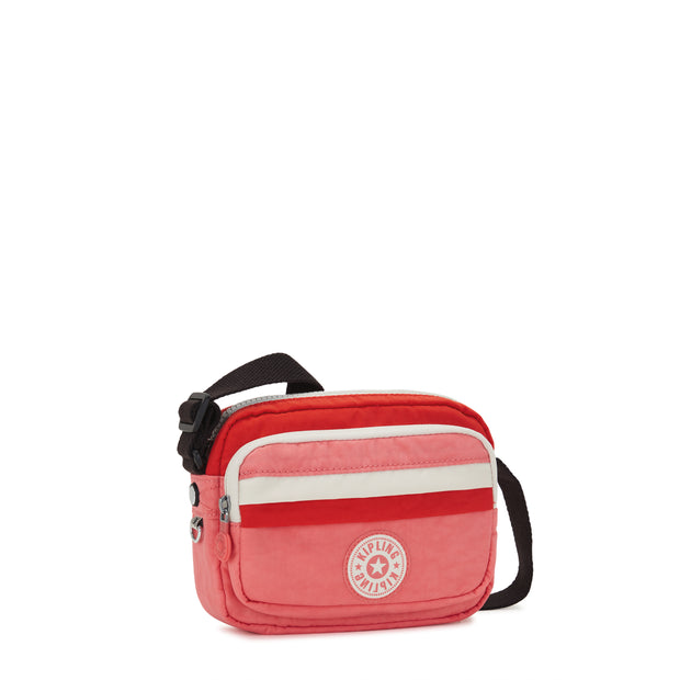 Kipling Small Crossbody Female Tango Pink Block Sisko