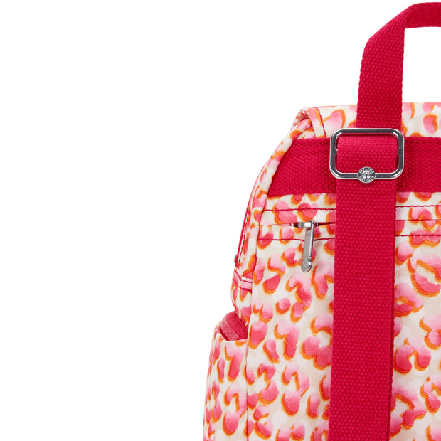 KIPLING Mini Backpack with Adjustable Straps Female Latin Cheetah City Zip Mini  -  I3735-6LX