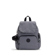 KIPLING Mini Backpack with Adjustable Straps Female Signature Print City Zip Mini