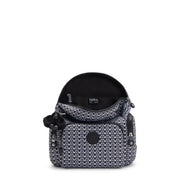 KIPLING Mini Backpack with Adjustable Straps Female Signature Print City Zip Mini