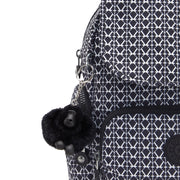 KIPLING Mini Backpack with Adjustable Straps Female Signature Print City Zip Mini