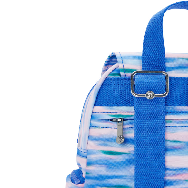 KIPLING Mini Backpack with Adjustable Straps Female Diluted Blue City Zip Mini