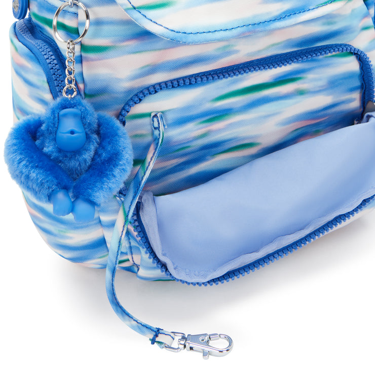 KIPLING Mini Backpack with Adjustable Straps Female Diluted Blue City Zip Mini  -  I3735-TX9