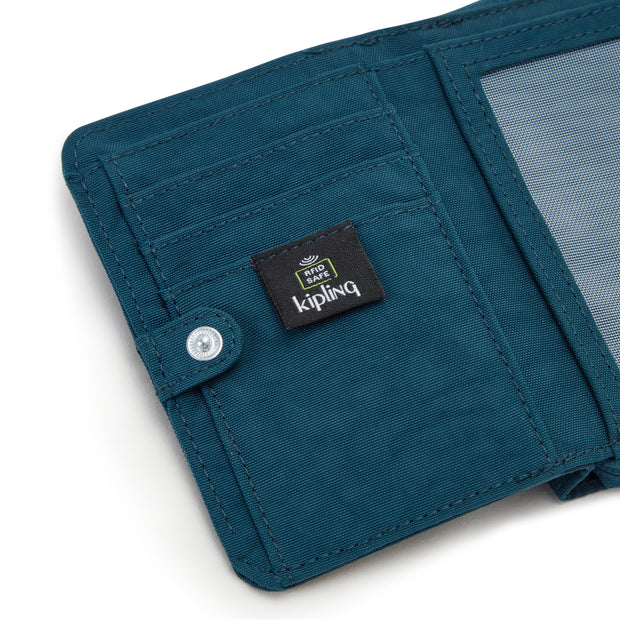 Kipling Medium Wallet Female Cosmic Emerald Money Love
