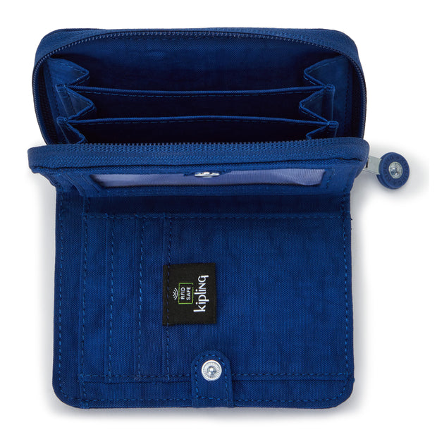 Kipling Medium Wallet Female Deep Sky Blue Money Love