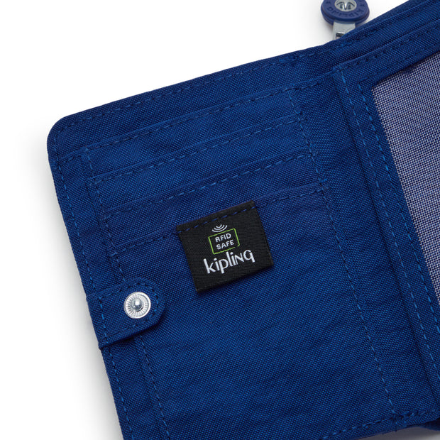 Kipling Medium Wallet Female Deep Sky Blue Money Love