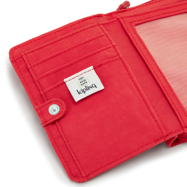 Kipling Medium Wallet Female Party Pink Money Love