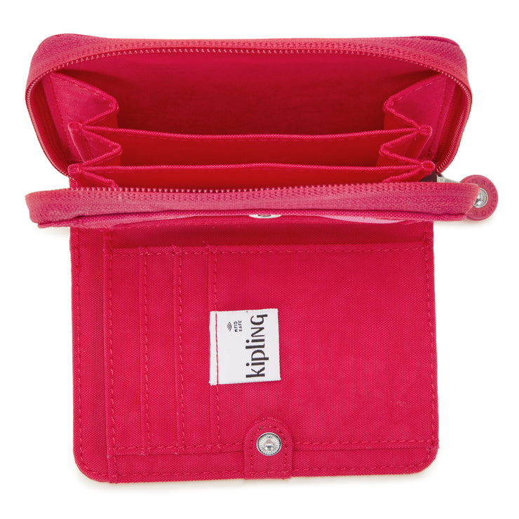 KIPLING Medium Wallet Female Confetti Pink Money Love