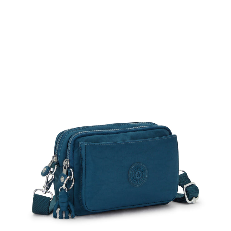 Kipling Small Crossbody Convertible To Waistbag (With Removable Straps) Female Cosmic Emerald Abanu Multi