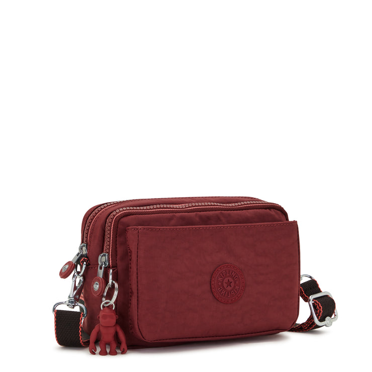 Kipling Small Crossbody Convertible To Waistbag (With Removable Straps) Female Flaring Rust Abanu Multi