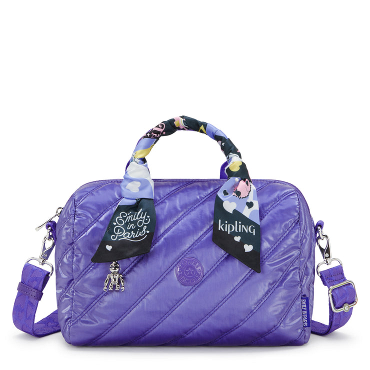 KIPLING Medium handbag (with detachable shoulderstrap) Female Glossy Lilac Bina M