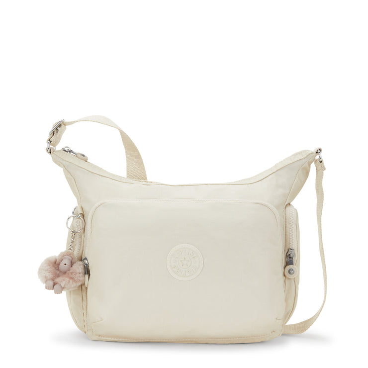 KIPLING Large Crossbody Bag with Adjustable Straps Female Beige Pearl Gabb