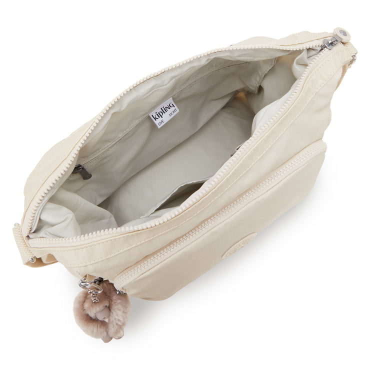 KIPLING Large Crossbody Bag with Adjustable Straps Female Beige Pearl Gabb  -  I3945-3KA