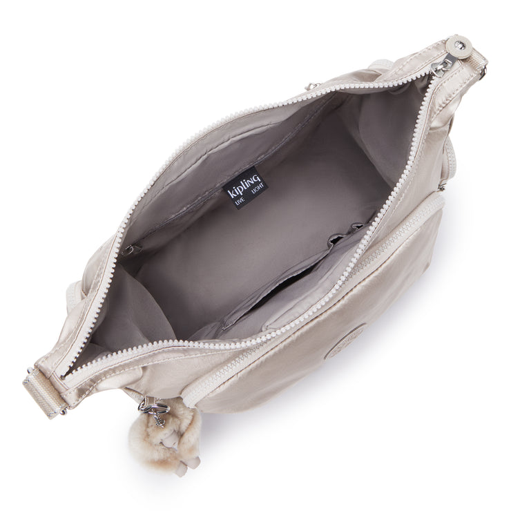 KIPLING Large Crossbody Bag with Adjustable Straps Female Metallic Glow Gabb  -  I3945-48I