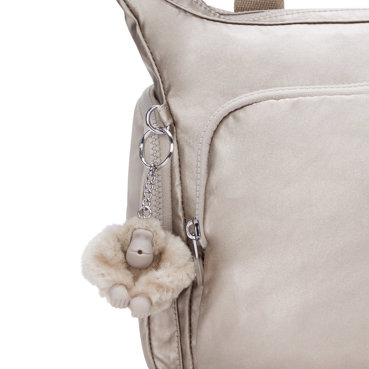 KIPLING Large Crossbody Bag with Adjustable Straps Female Metallic Glow Gabb  -  I3945-48I