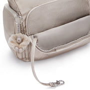 KIPLING Large Crossbody Bag with Adjustable Straps Female Metallic Glow Gabb