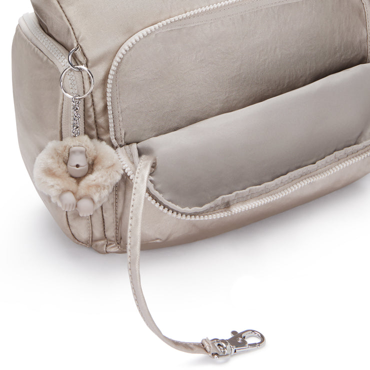 KIPLING Large Crossbody Bag with Adjustable Straps Female Metallic Glow Gabb  -  I3945-48I