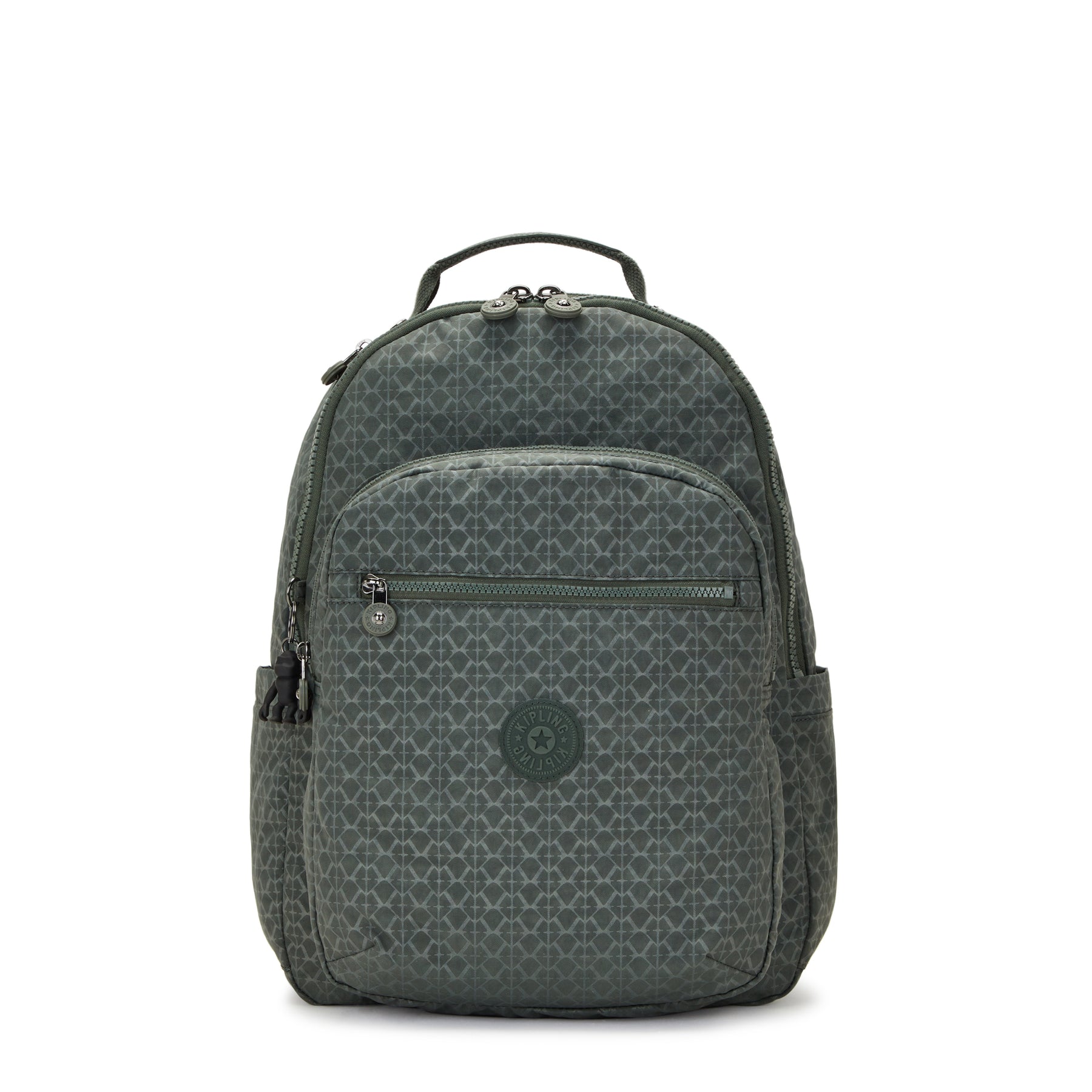 Kipling Large Backpack Female Sign Green Embosse Seoul - I4034-F6C