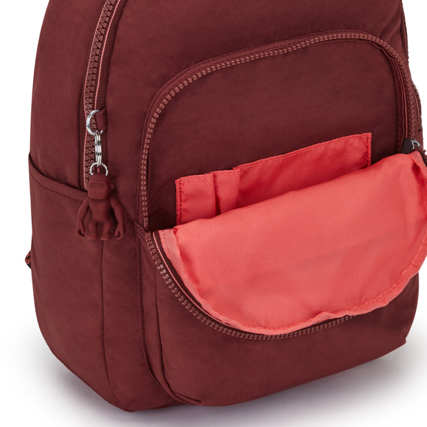 Kipling Small Backpack (With Laptop Protection) Female Flaring Rust Seoul S