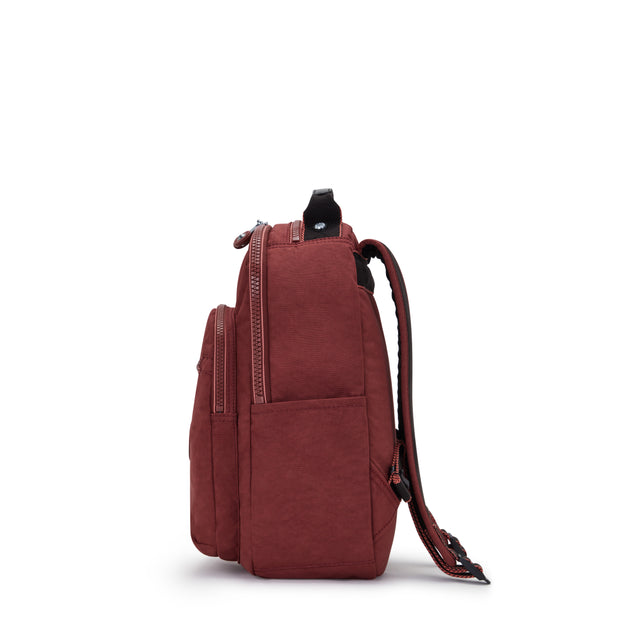 Kipling Small Backpack (With Laptop Protection) Female Flaring Rust Seoul S