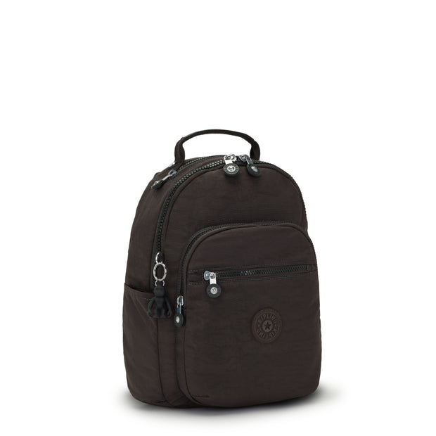 Kipling Small Backpack (With Laptop Protection) Female Nostalgic Brown Seoul S