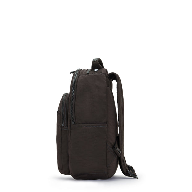 Kipling Small Backpack (With Laptop Protection) Female Nostalgic Brown Seoul S