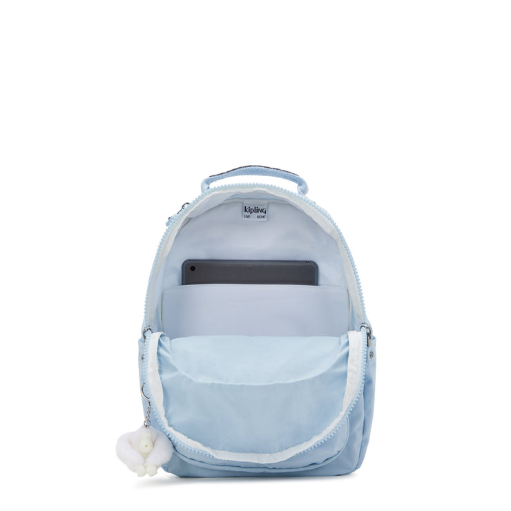 KIPLING Small Backpack (With Laptop Protection) Female Frost Blue Bl Seoul S  -  I4082-LZ8
