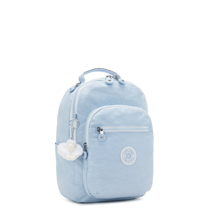KIPLING Small Backpack (With Laptop Protection) Female Frost Blue Bl Seoul S  -  I4082-LZ8