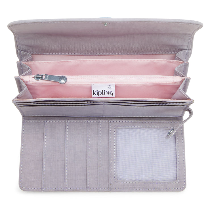 KIPLING Large Wallet Female Tender Grey Money Land  -  I4191-1FB