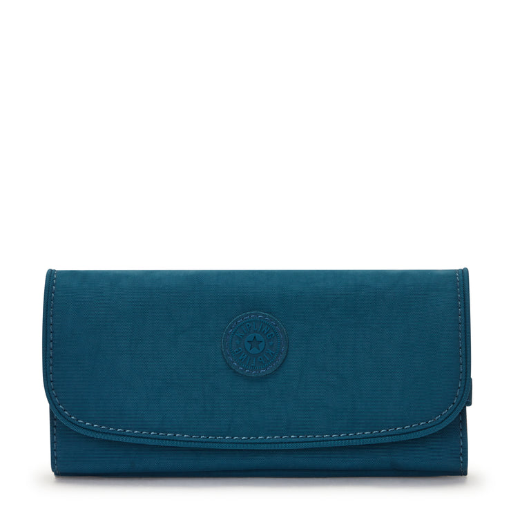 KIPLING Large Wallet Female Cosmic Emerald Money Land