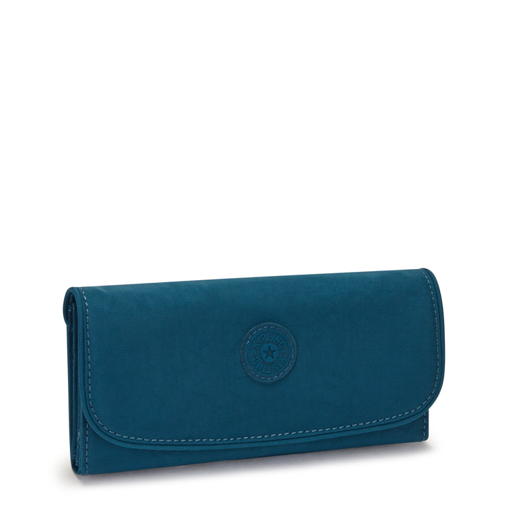 Kipling Large Wallet Female Cosmic Emerald Money Land