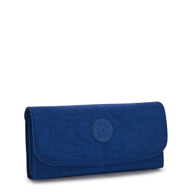 Kipling Large Wallet Female Deep Sky Blue Money Land